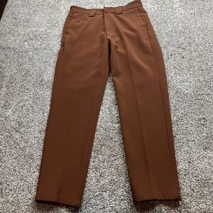 Bogey Boys pants Mens Brown Pleated Golf 30X28 flat